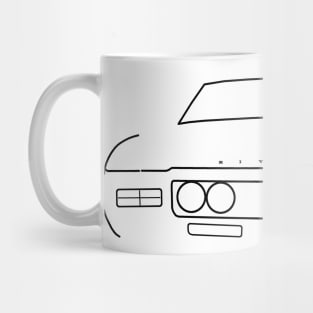 1969 vintage Buick Riviera black outline graphic Mug